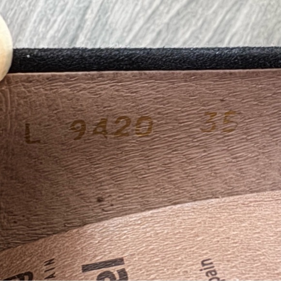 Wonders Fly Memory Gel  Black suede platform pump Heels size 35 (5) - Picture 8 of 11